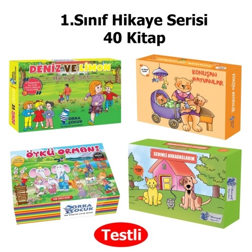 Hikaye Serisi 1.Sınıf 40 Kitap (Testli) | Mor Işık - Orka Çocuk