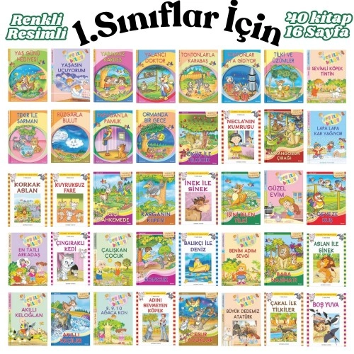 Okumayı Sevdiren Kitaplar 1. Sınıflar İçin  (40 Kitap)