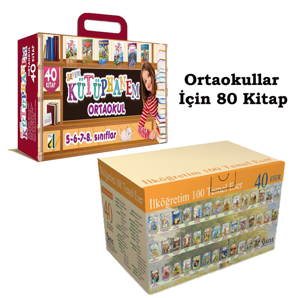 100 Temel Eser ile Benim Kütüphanem Kitap Seti 80 Kitap