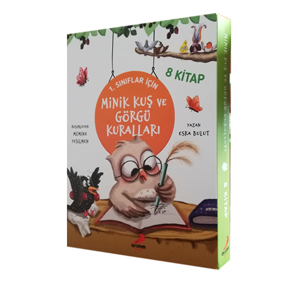 Minik Kuş ve Görgü Kuralları Hikaye Seti 8 Kitap 1. Sınıf