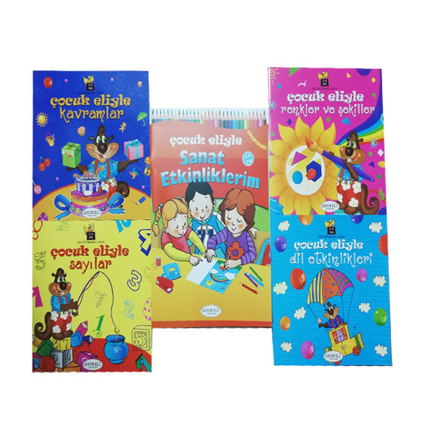 Okul Öncesi Eğitim Seti Çocuk Eli Yayınları 5 Kitap