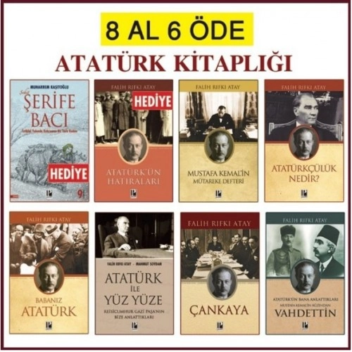 Atatürk Kitapları Seti (Falih Rıfkı ATAY) 8 Kitap