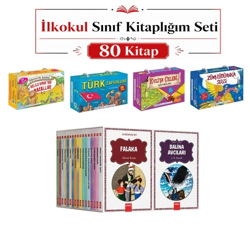 Sınıf Kitaplığım İlkokul Seti 80 Kitap