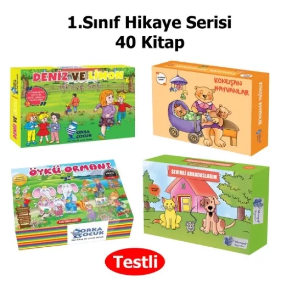 Hikaye Serisi 1.Sınıf 40 Kitap (Testli) | Mor Işık - Orka Çocuk