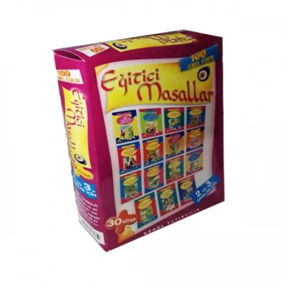 100 Temel Eser Eğitici Masallar Seti 30 Kitap