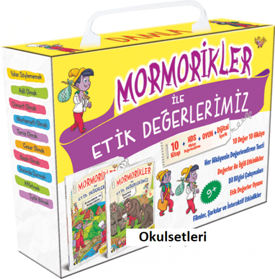 3. Sınıflar İçin Etik Değerler Eğitim Seti ( 10 Kitap+hds )