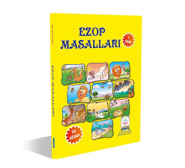 Ezop Masalları 10 Kitap 1.Sınıf Değerlendirme Kitapçıklı