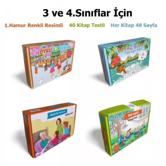 Hikaye Seti 3.Sınıf (Testli 40 Kitap)