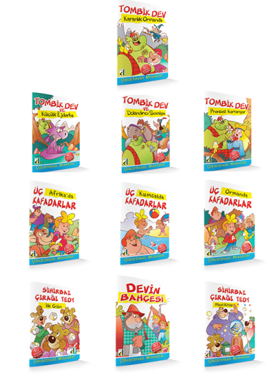 Çıkartmalı Masallar Seti 10 Kitap 40 Çıkartma 1. Sınıf