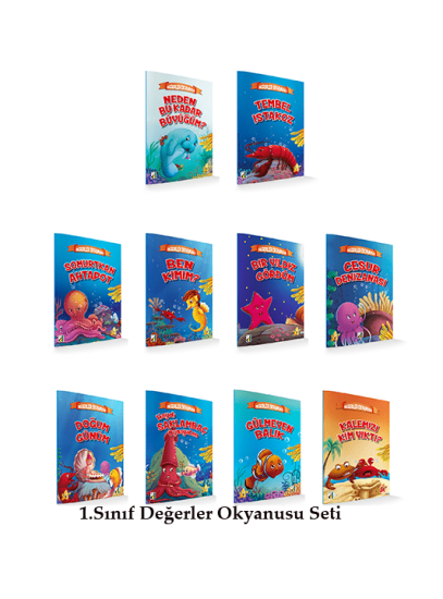 Değerler Okyanusu Seti 10 Kitap 1. Sınıf