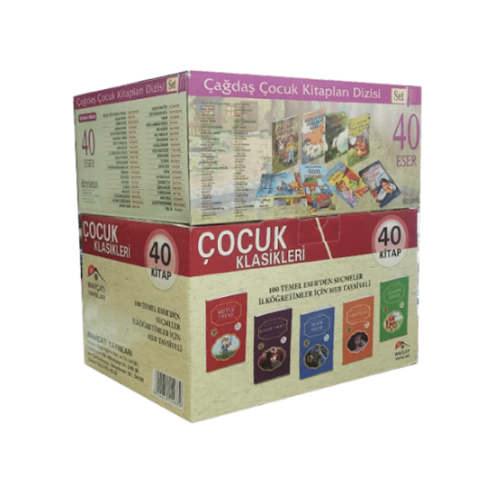 100 Temel Eser Seti ile Çağdaş Çocuk Seti 80 Kitap