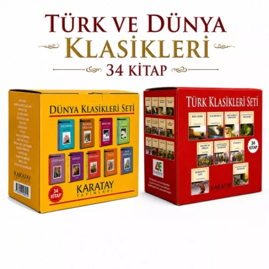 Türk ve Dünya Klasikleri Seti (34 Kitap) 