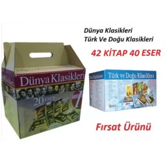 Dünya Klasikleri 1 Türk ve Doğu Klasikleri Seti 42 Kitap