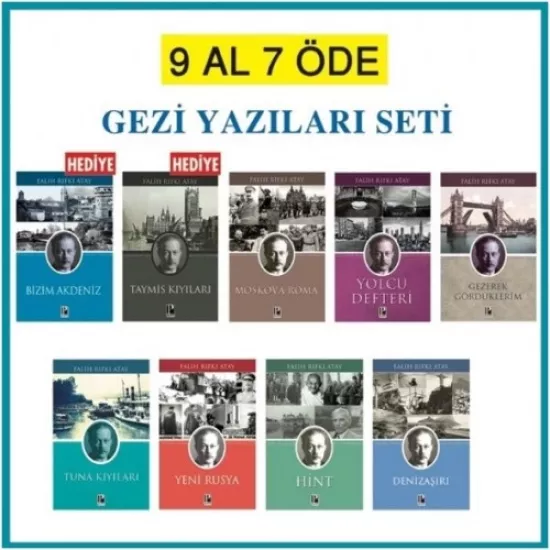 Falih Rıfkı ATAY-Gezi Yazıları Seti(9 Kitap)