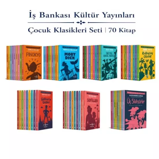 100 Temel Eser ve Çocuk Klasikleri Seti (70 Kitap)
